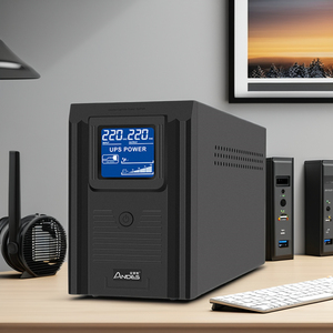 Intelligent 600VA UPS High Load Single-Phase 12V Mini <strong>Backup</strong> Power Supply Offline LCD UPS for <strong>Computers</strong> and Printers - Product Image 6