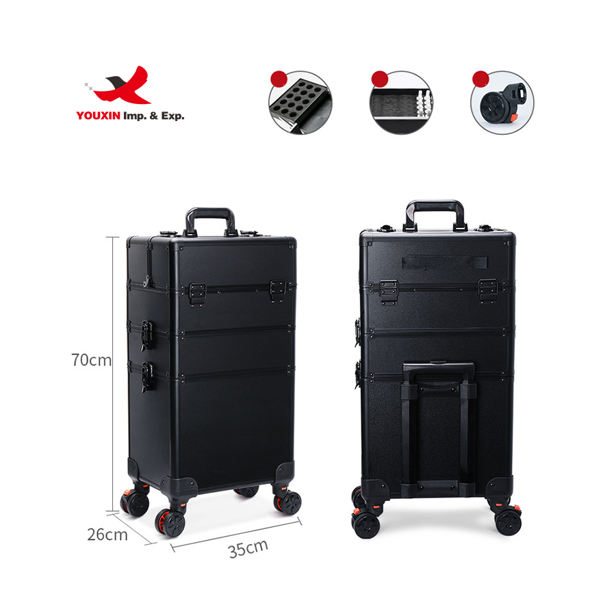 Elegante negro de 3 capas.