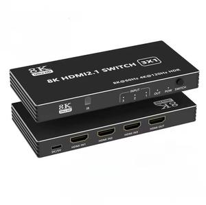 Switch Splitter 120Hz 3/4/5 puertos 4K 120Hz Splitter Switcher CEC 48gbps con control remoto - Product Image 1