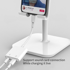 2 in1イヤホンオーディオ充電アダプターIOS用から3.5mm <span class=keywords><strong>iPhone</strong></span>用<span class=keywords><strong>7</strong></span> 8X11 12 13 14 Auxジャックスプリッター