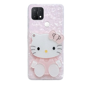 Oppo r11s için serin hello kitty kedi makyaj aynası IMD kabuk desen R9 telefon kılıfı 2-in-1 r11 artı oppo a15 için kt durumda toptan - Product Image 5
