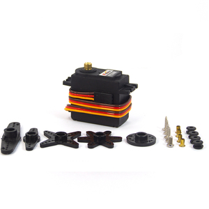 Shenzhen Feite Model Co Ltd 6V 9Kg.Cm Bürsten motor 360-Grad-Metallgetriebe-Servomotor MN D90/Kit für Arduino Startesd FT5309R Plas