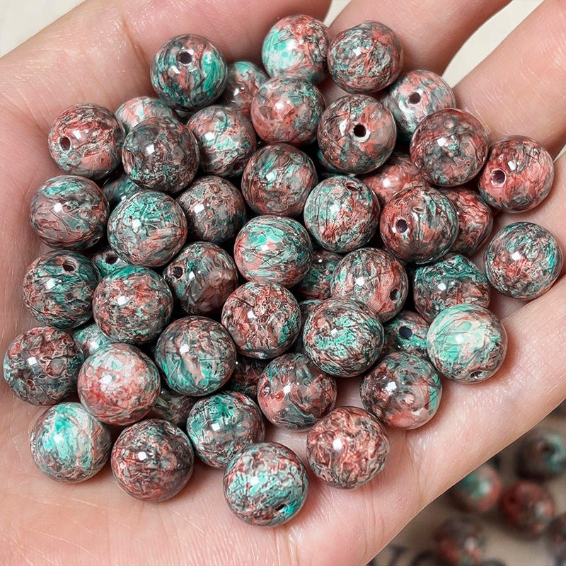 ลูกปัดภาพวาดสีน้ำมัน YS-ไร่องุ่นแดง-44