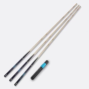 SLP Snooker Cue genişletici ve deri işaret çantası ile 3/4 eklemli el yapımı turkuaz kakma - Product Image 1