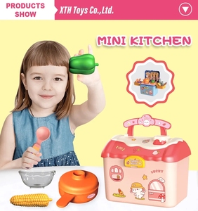 Children's Educational Mini Kitchen <strong>Toy</strong> Set Play House with Simulation Utensils &amp; Automatic Water <strong>Small</strong> House Storage Box 2 in 1 - Product Image 3