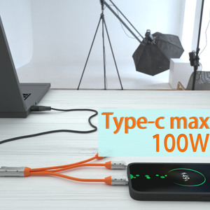 热销240W Usb C型数据线6合1多功能一合一快速充电电缆1.2m锌合金连接器礼品盒 - Product Image 5