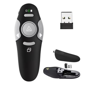 USB Dongle Presenter remoto di fabbrica puntatore Laser Wireless per presentazioni PowerPoint Clicker per un facile clic e navigazione