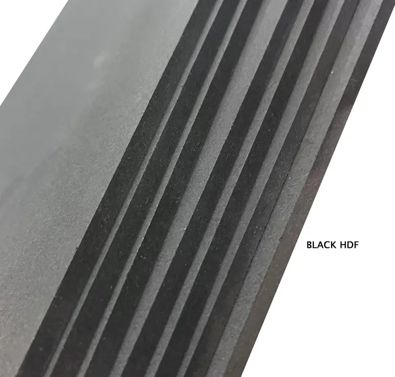 MDF/HDF Black Board 18mm Carbon Board Wasserdicht FR Schwarz MDF/HDF 800 Dichte MDF HDF Türhaut