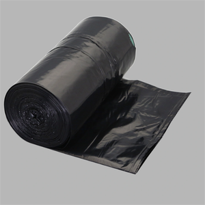 家用多型聚乙烯塑料拉绳垃圾袋，带压花表面直立袋设计 - Product Image 3