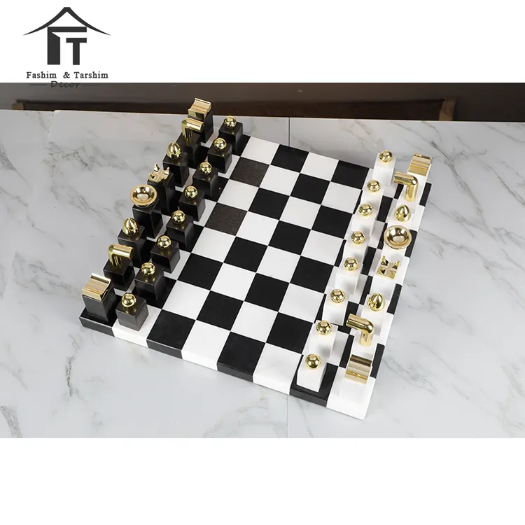 Jeu d'échecs en bois, pièces décoratives, de luxe, à la mode