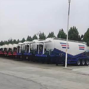 3 Axle 4 Axle 5 AxleBulk Cement Lime Coalパウダータンクトラックセメントパウダータンクセミトレーラー
