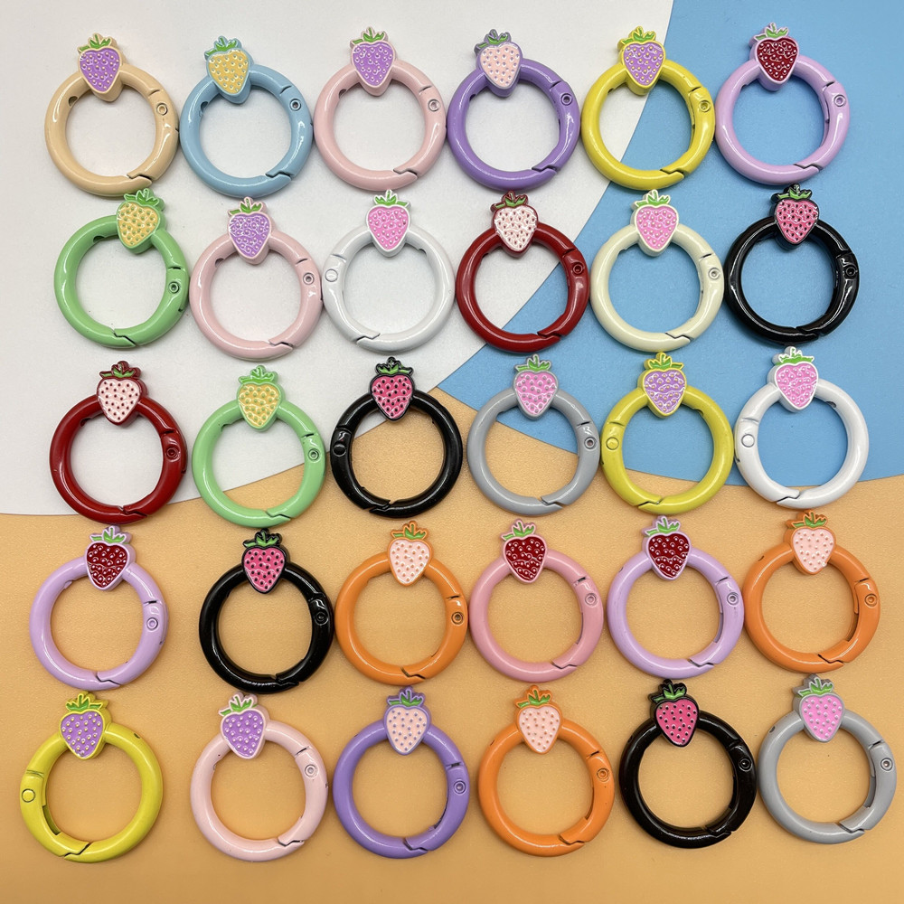 Bague ressort goutte d'huile de fraise