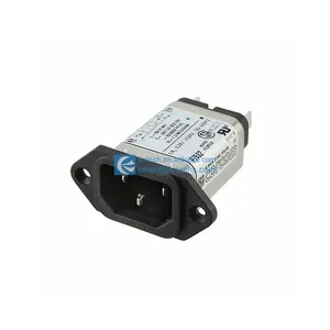 Accessory 6609001-1 Power Entry Connector EEB <strong>Corcom</strong> Series Receptacle Male Blades IEC 320-C14 Panel Mount Flange 66090011