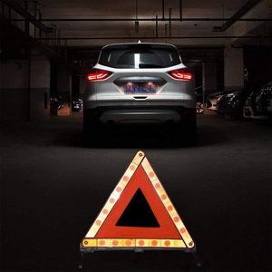 2 yansıtıcı üçgen reflektör 2 görünürlük ile katlanabilir araba yol kenarı acil durum kiti yol kenarı için yol kenarı yelek - Product Image 2