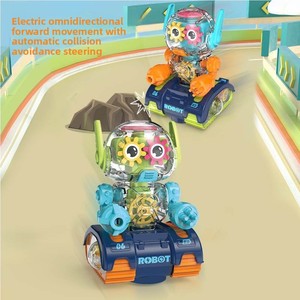 शिक्षा विद्युत खिलौना जादू खुफिया ब्लॉक घूर्णन गियर संगीत रोबोट प्रकाश ध्वनि के साथ सार्वभौमिक व्हील - Product Image 6