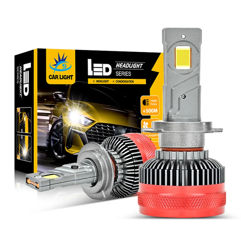 Offre Spéciale Haute qualité HP68 led phares de voiture 120W haute puissance 10000lm 12 core puce H4 H7 H11 9005 9006 led phares ampoules