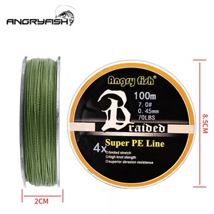 Angryfish Dio-<span class=keywords><strong>Braid</strong></span> 4x 100M Zwevende Gevlochten Vislijn Vele Kleuren Super Sterk Pe Sterk Uithoudingsvermogen Oem/Odm Monster - Product Image 4