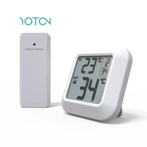 Termómetro digital para interior/exterior, pantalla LCD ABS, sensor de temperatura de estación meteorológica, Batería de Comunicación WiFi, OEM/ODM - Product Image 1