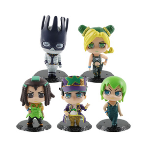 Toptan PVC 8cm 6 adet/takım jojo şekil Q sürüm anime figürleri altın tarzı <span class=keywords><strong>Joe</strong></span> Bana Joseph Joestar jojo'nun tuhaf macera