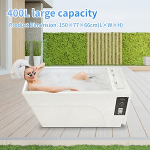 New Model Rectangular Ice Bath Tub Acrylic One Piece Cold Plunge 1HP <strong>Chiller</strong> Integrated All in v Ice Bath Tub for Athletes
