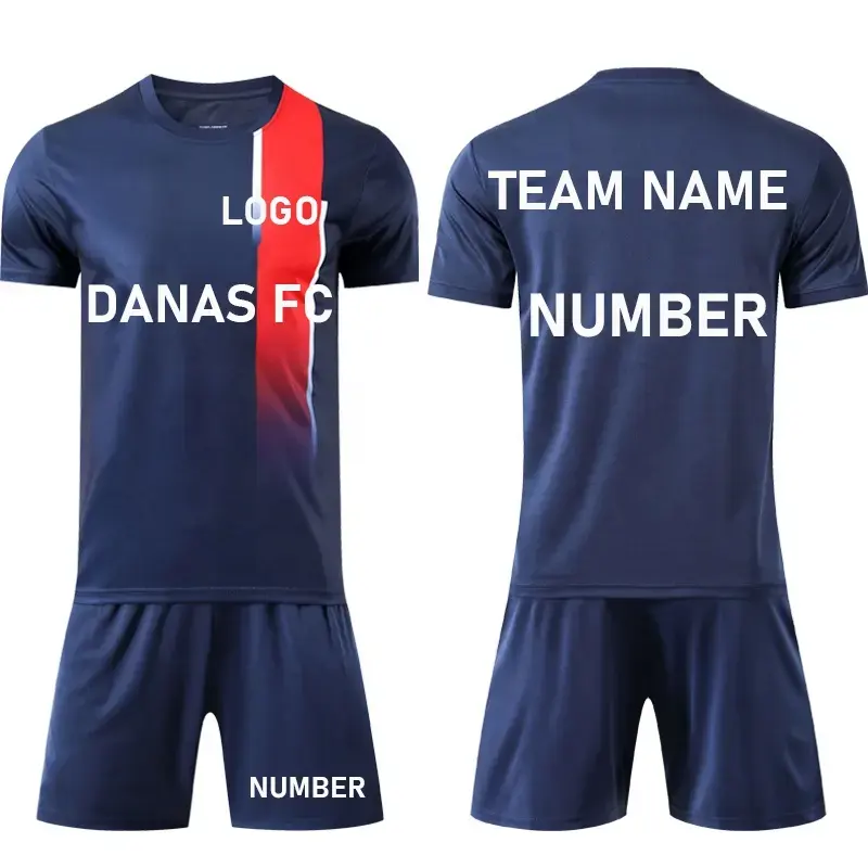 Conjuntos de pantalones cortos de equipo con logotipo personalizado, uniformes para hombre, camisetas deportivas de fútbol, ropa de fútbol