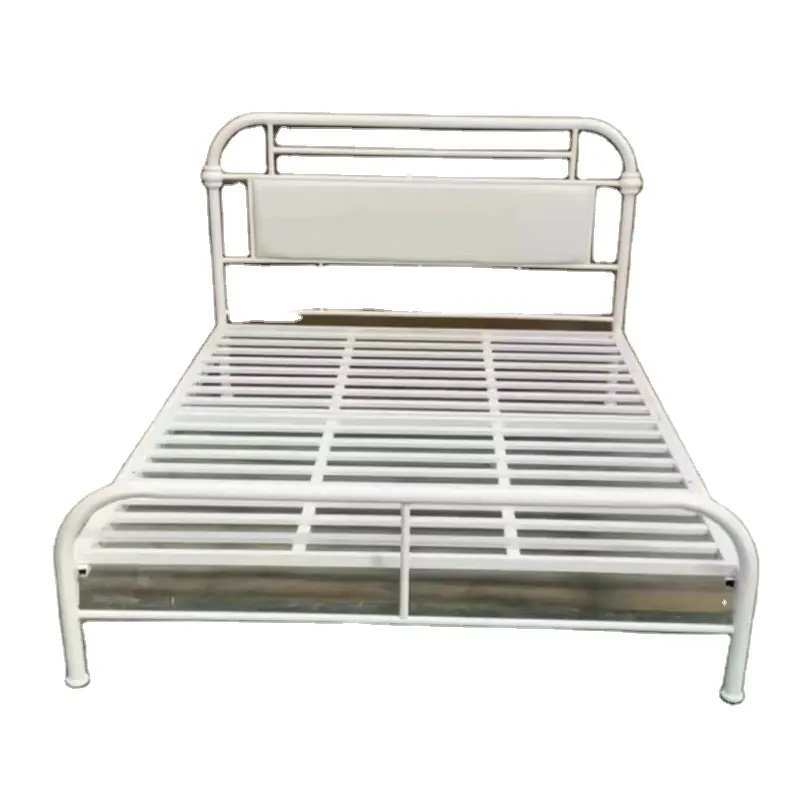 Nome della fabbrica all'ingrosso OEM personalizzato a buon mercato stile moderno doppio King Size letto in metallo telaio del letto