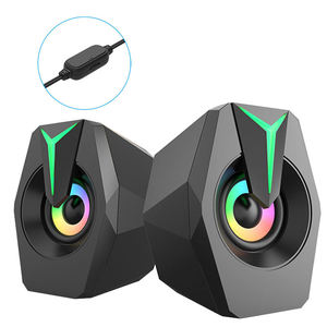 Volume <strong>Control</strong> <strong>USB</strong> Powered HiFi Stereo Sound Deep Bass <strong>USB</strong> <strong>Computer</strong> Wired <strong>USB</strong> Desktop Speaker with RGB Lights - Product Image 2