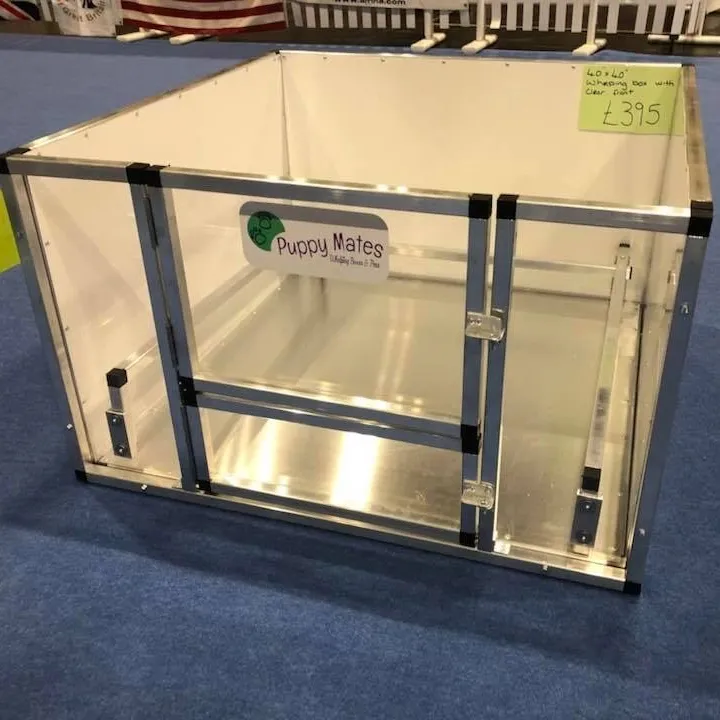 40 "x 30" x 30 "Bestseller Welpen wallping Box Haustier Glas wallping Hunde box anpassbare Größe für zu Hause