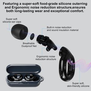 Fabrika OEM kullanımlık silikon kulak tıkacı ses azaltma işitme koruması uyku için silikon kulaklıklar kulaklıklar uyku - Product Image 5