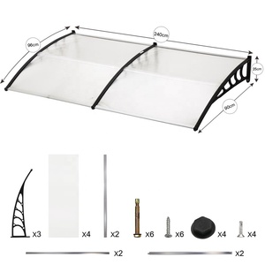 BSCI מבוקר DIY דואר סדר עיצוב 90x200cm פוליקרבונט דלת סוכך