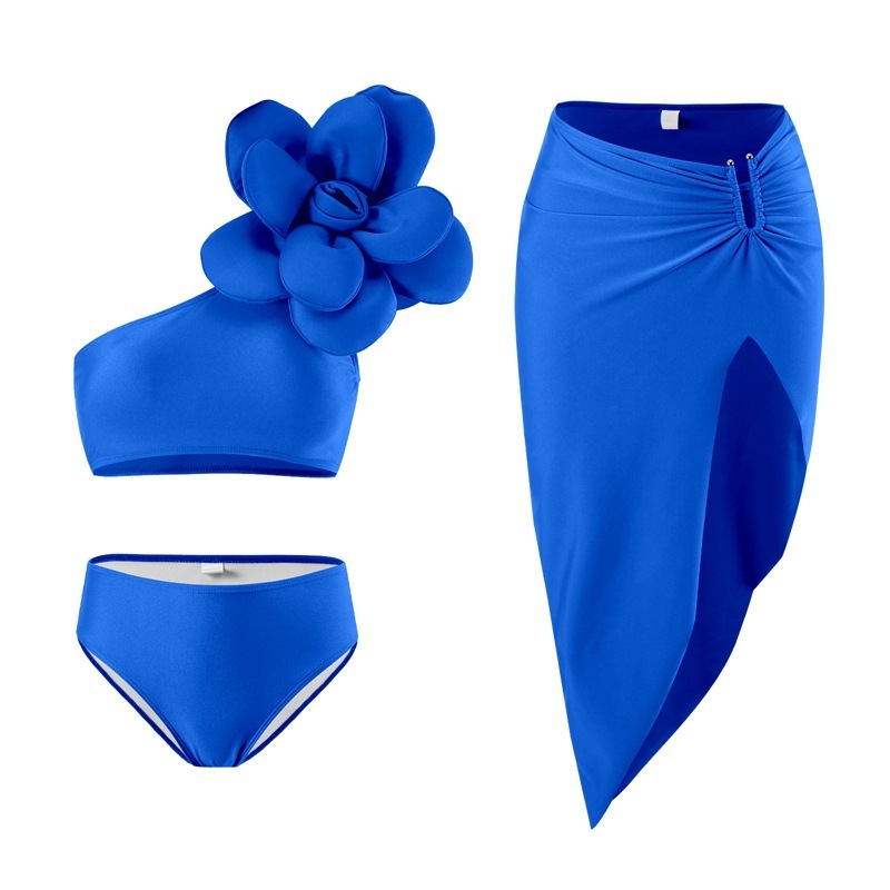 Mon maillot de bain + sarong bleu