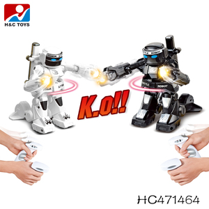 Robot de lucha con control remoto para 2 personas, efectos de luz y sonido, Juguete musical DIY para niños, modelo de Robot para batallas - Product Image 6