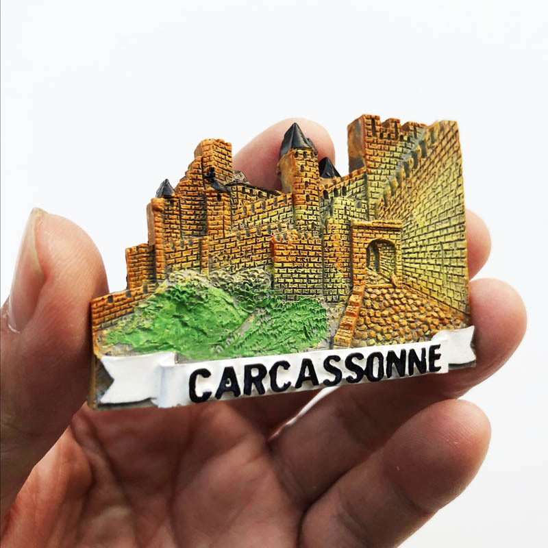 Castillo de Carcasona francés azul real - Medio