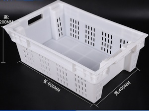 Volumen de negocios Anidación Transporte Plástico vegetal Apilable Agricultura Cajas para carne Pescado y fruta - Product Image 4