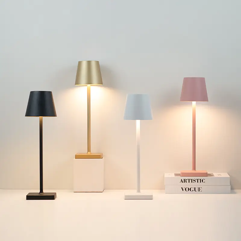 Moderne Hotel-Restaurant-Tischlampen wiederaufladbare LED-Lampe schnurlose Tischlampe Vintage industrielle wiederaufladbare Lampen 2024 beliebt