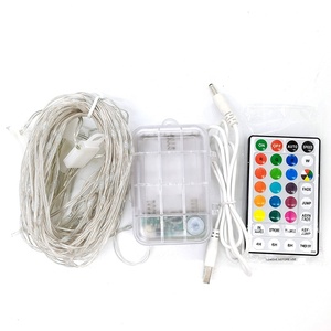 Tira de luces Led RGB con Control remoto para decoración de Exteriores, lámpara para tienda de campaña, jardín y playa - Product Image 6