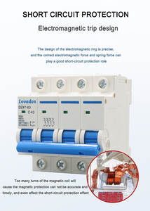 Disyuntor en miniatura portátil y fácil de usar Material de cobre nominal de 400V trifásico de 3 etapas con protección LI - Product Image 5
