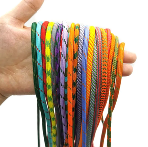 Factory Selling <strong>Custom</strong> Hoodie Rope Polyester Macrame Cord Drawstring With Plastic Bullet Tip Drawcord <strong>String</strong> for Hoodies - Product Image 1