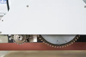 Heavy Duty T-structure 11kw Linear ATC 4x8 Nesting <strong>CNC</strong> <strong>Router</strong> <strong>With</strong> 2 Saws for Loading Feeding and Unloading Working - Product Image 3