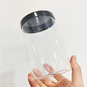 <span class=keywords><strong>1</strong></span> <span class=keywords><strong>Litre</strong></span> 1000ml geniş ağız şeffaf plastik yuvarlak tatlı kavanoz gıda ambalajı için kapaklı