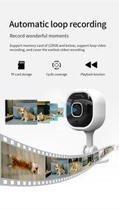 Inicio Wifi Cámaras de videollamadas de 2 vías Grabar Monitor de mascotas para bebés Cámara inalámbrica de seguridad IP - Product Image 6