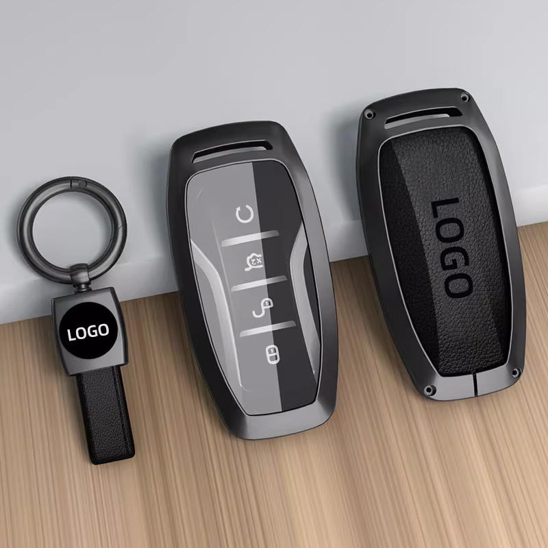 Étui A-Key + Courte Lanière en Cuir