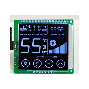 Weitwinkel Sieben-Segment-Anzeige Ic-Treiber Zahnrad-Modul Schwarz Va Thermostat Lcd mit Touchscreen-Panel - Product Image 1