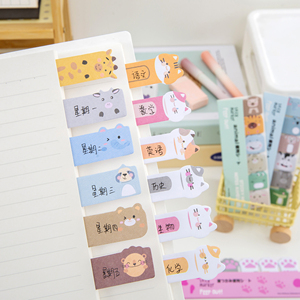 Khuyến mại cổ điển-phong cách tự dính Memo Pads đầy màu sắc dễ thương động vật đánh dấu cho trẻ em học sinh cá nhân trường - Product Image 4