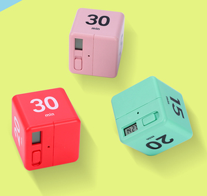 YY75 Custom Cube roteante Timer per la produttività di lavoro Timer per il conto alla rovescia per la cucina per bambini - Product Image 5