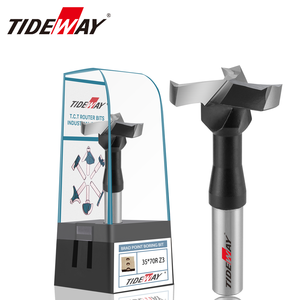 ดอกสว่านเจาะโค้งปรับได้ TIDEWAY หัวเพชรเหล็ก TCT ชุดดอกสว่านเจาะบานพับ สำหรับการตัดไม้แบบตรงกลาง - Product Image 1