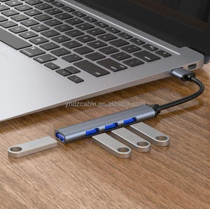 Type-C เป็น USB Splitter set Hub3.0 1ถึง4 USB หลายพอร์ตขยายคอมพิวเตอร์ฮับ USB Extender - Product Image 5