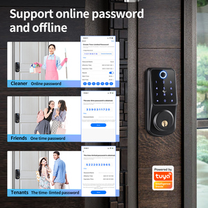 Ev güvenlik SmartLife APP Tuya bluetooth anahtarsız akıllı kapı kilidi, akıllı parmak izi akıllı sürgülü kilit - Product Image 4