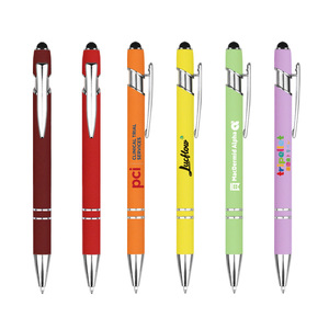 Promotional Custom <strong>2</strong> in 1 Capacitive Multi Function Metal Ball <strong>Pen</strong> Aluminum Screen Logo Engraved <strong>Stylus</strong> <strong>Pen</strong> Rose Gold <strong>Pen</strong> - Product Image 3