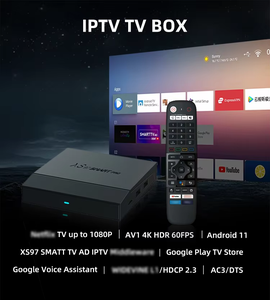 2024最新のメディアボックスXS97Smart prov3クアッドコアARMA554 GB RAM 32GB ROM Android 11 IPTV TVボックスVseeboxと同様の機能 - Product Image 6